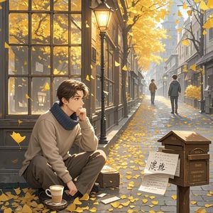 落叶邮戳-邓爱林