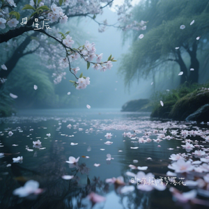 昨夜闲潭梦落花