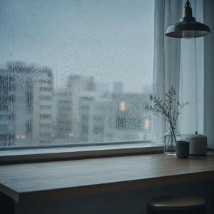 ガラス越しの雨