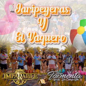 Jaripeyeras y el vaquero