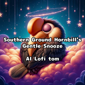 Southern Ground Hornbill's Gentle Snooze