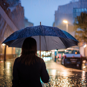 街角の通り雨
