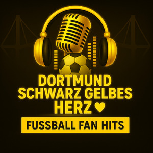 Dortmund schwarz gelbes Herz