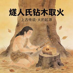 燧人氏钻木取火
