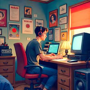 Neon Grid Circuit Transfer