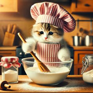 かき混ぜて、ふわっと