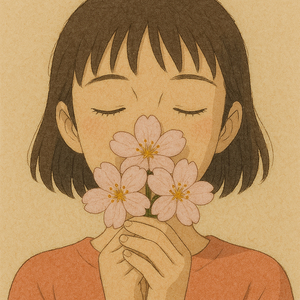 벚꽃 아래 너와 나