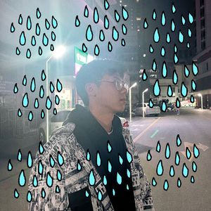 天空落下雨滴