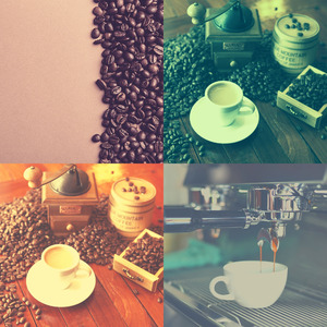 抚慰的时髦的咖啡店回忆