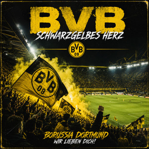 Schwarzgelbes Herz