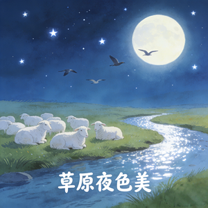 草原夜色美（轻骑踏月不忍归）