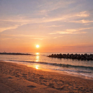 暮れなずむ海の吐息