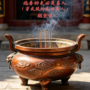 烧香的未必是善人（穿衣服的未必是人）
