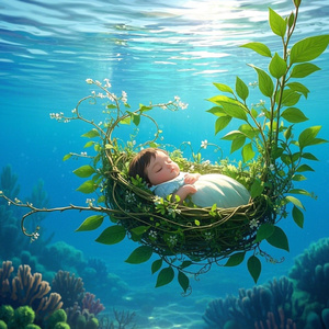 催眠曲海浪拍沙声钢琴声：轻抚、和弦、宁静