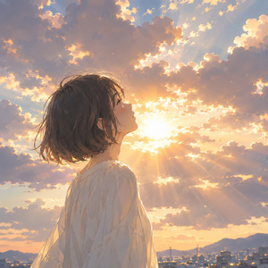 雲間の太陽