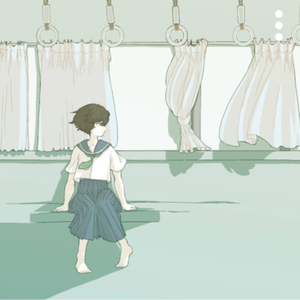 終列車と入道雲