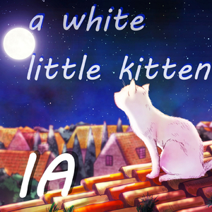 a white little kitten