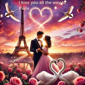 I kiss you all the way to Paris