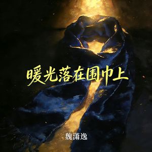 暖光落在围巾上