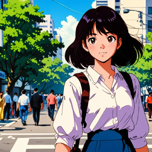 日曜の青のように